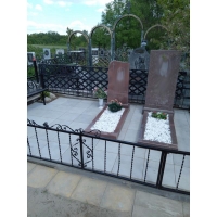 Благоустройство захоронения на кладбище в Ольгино